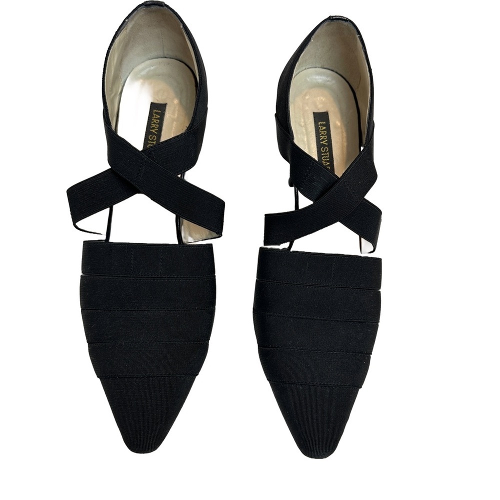 Vintage Italian Larry‎ Stuart Handcrafted Black   Heels 8